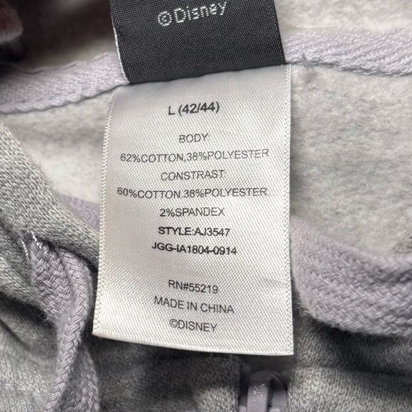 Disney Gray Zip-Up Hoodie with Mickey Mouse - Picture 2 of 3